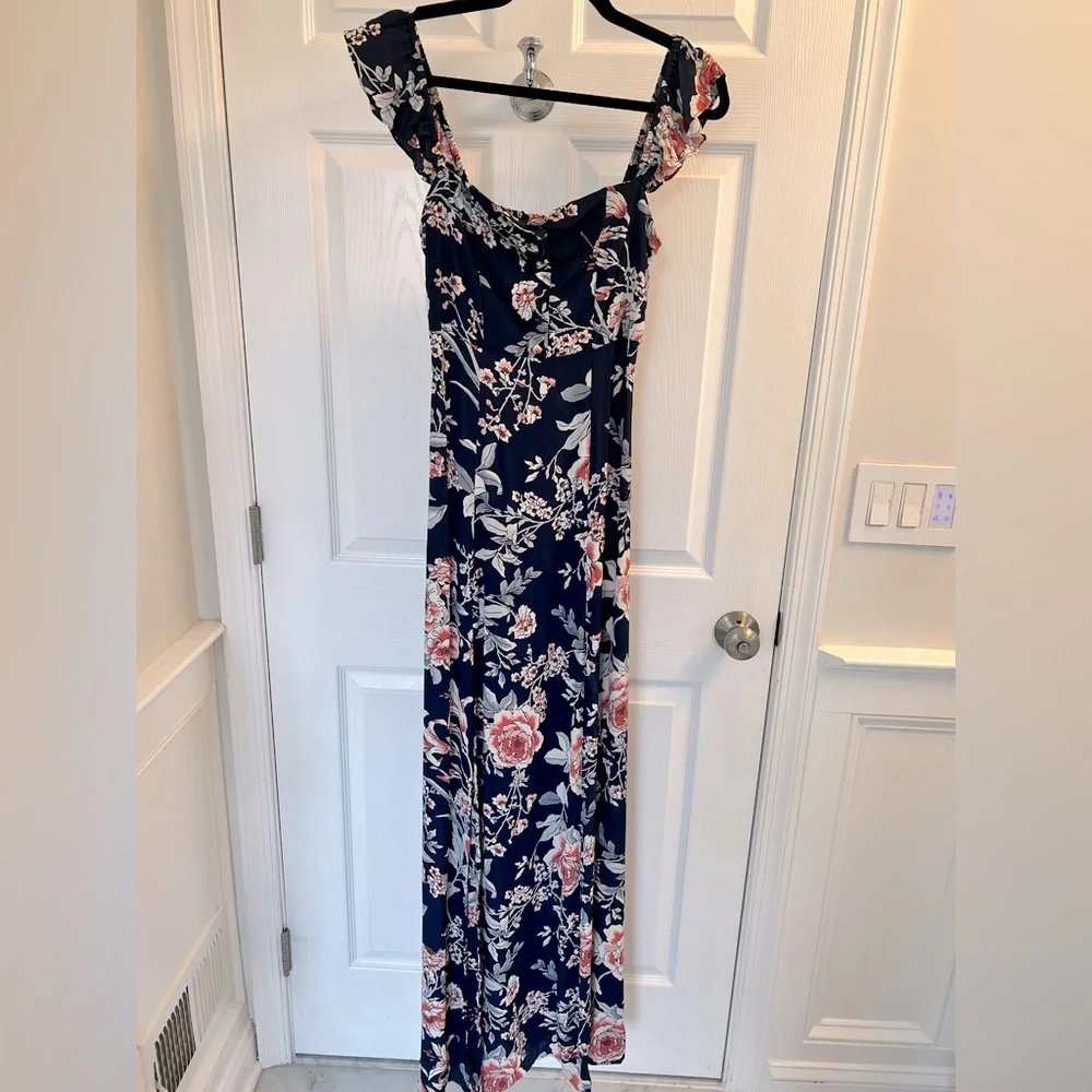 Flynn Skye Bardot maxi dress with slit - Picture 5 of 9